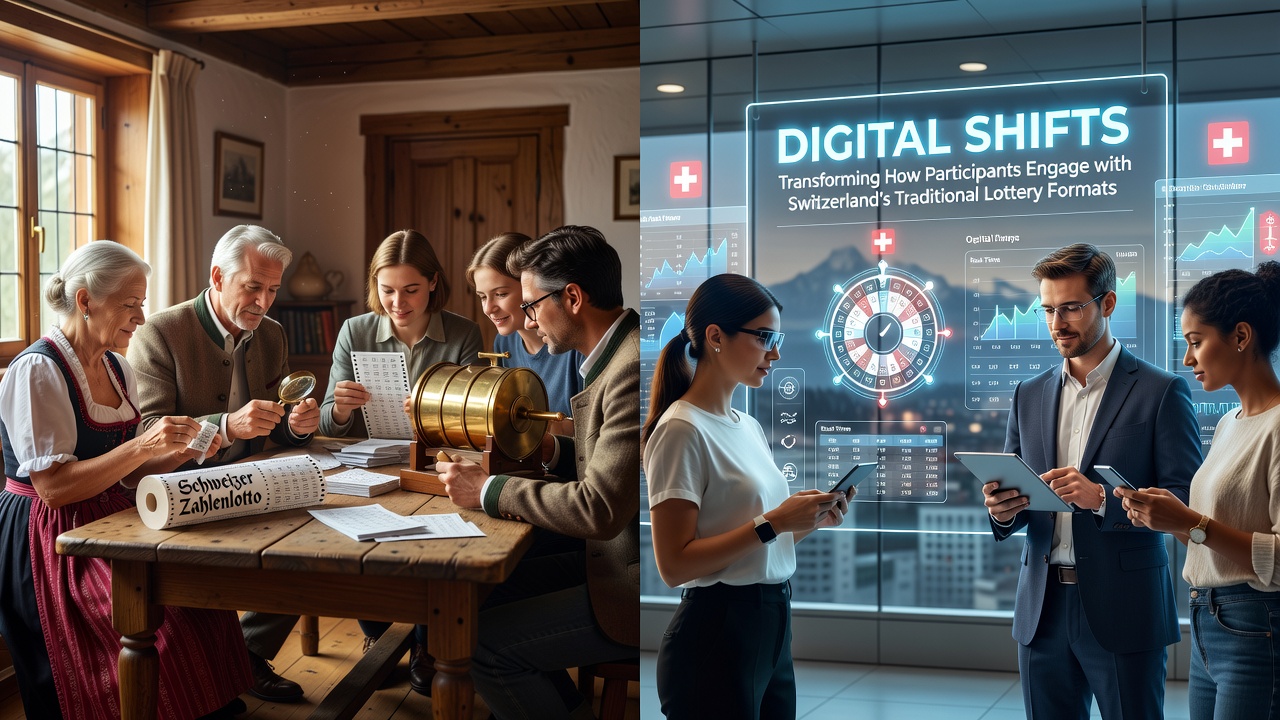 Participants using digital platforms for Swiss lottery engagement